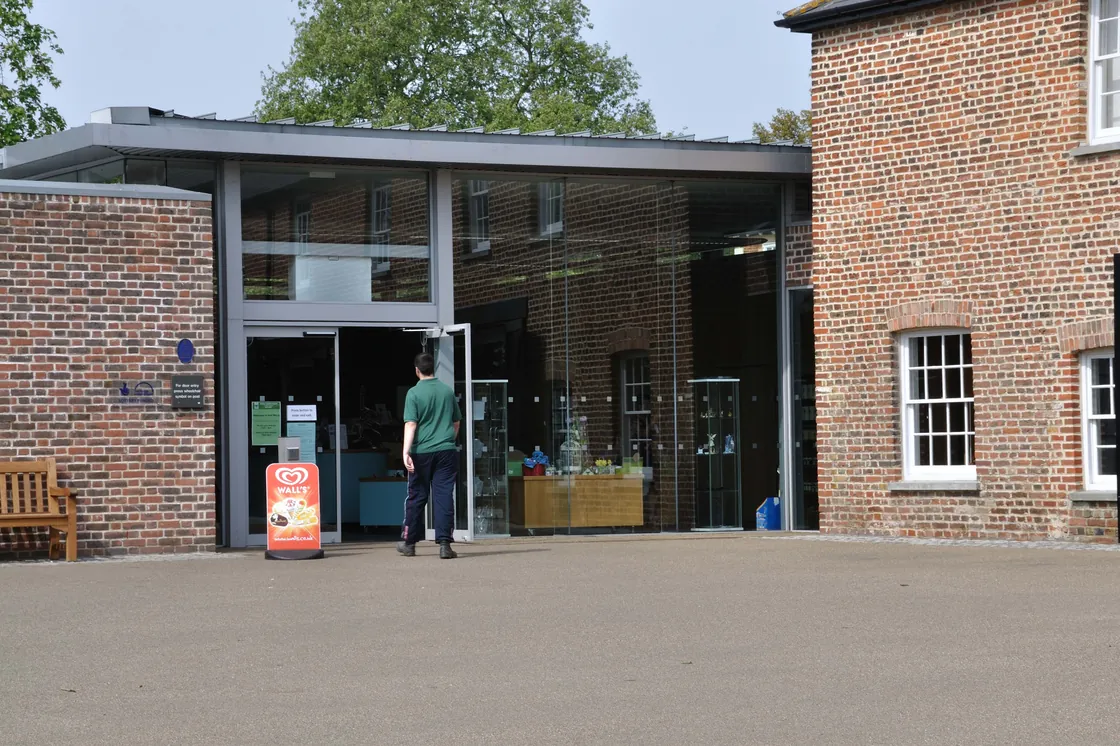 The visitor entrance at Hall Place, Bexley