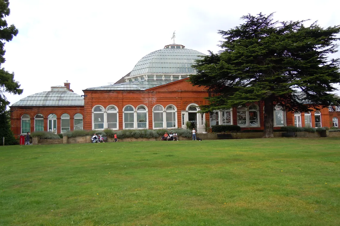 The winter garden at Avery Hill Park, New Eltham