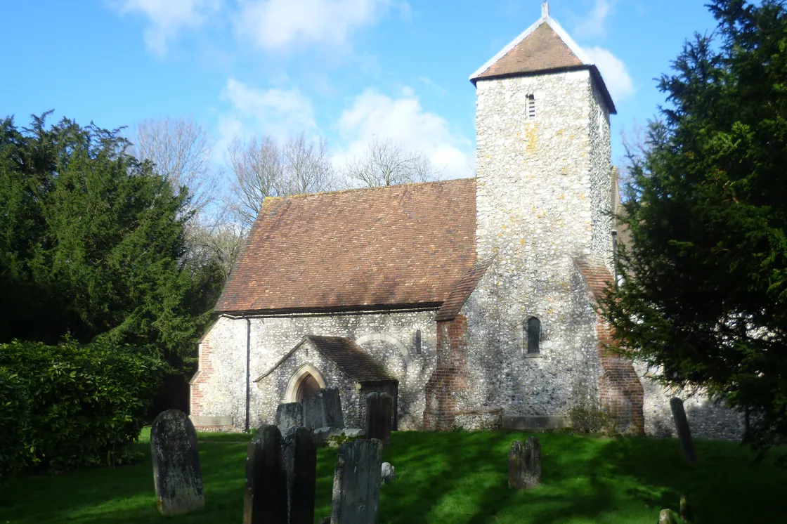 The tower of St Edmund's church, West Kingsdown